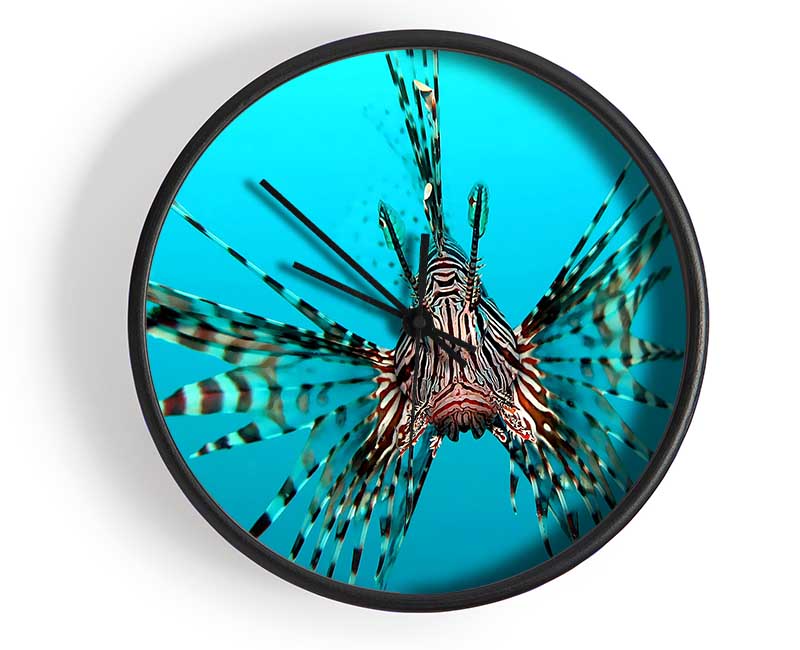 Red Lionfish Clock - Wallart-Direct UK