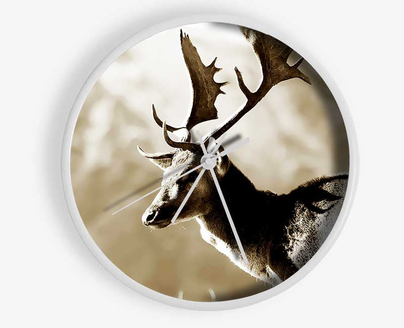 Reindeer Clock - Wallart-Direct UK