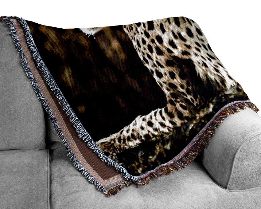 Resting Cheetah Woven Blanket