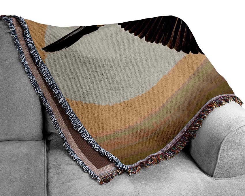 Shag Bird Woven Blanket