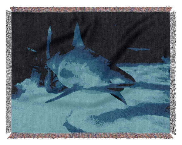 Shark Hunt Woven Blanket