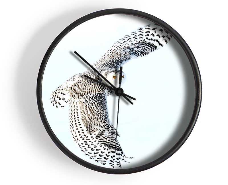 Snowy Owl Clock - Wallart-Direct UK