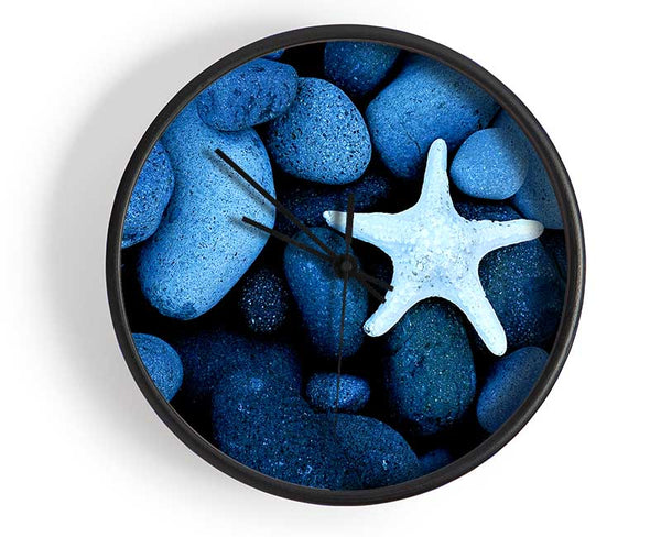 Star Fish Rocks Clock - Wallart-Direct UK