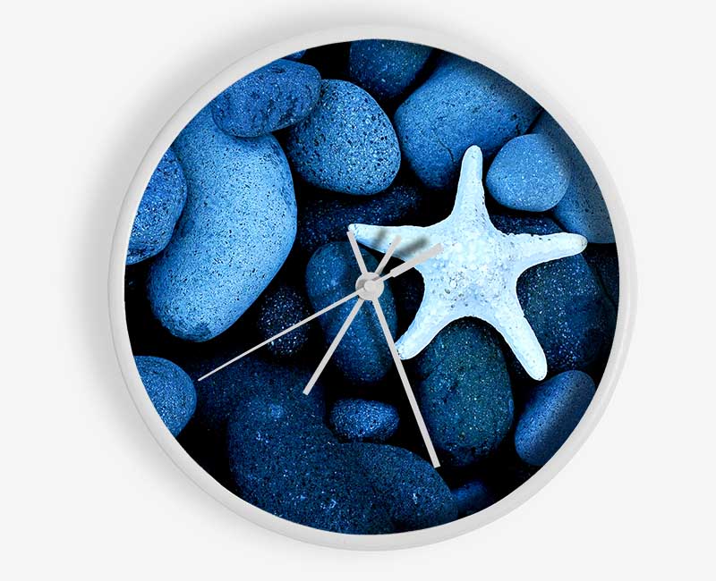 Star Fish Rocks Clock - Wallart-Direct UK