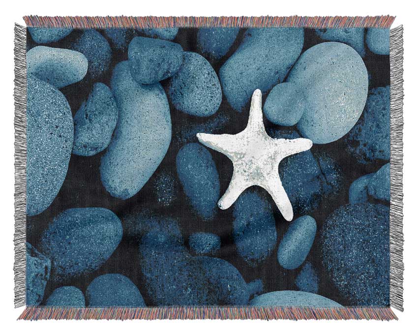 Star Fish Rocks Woven Blanket