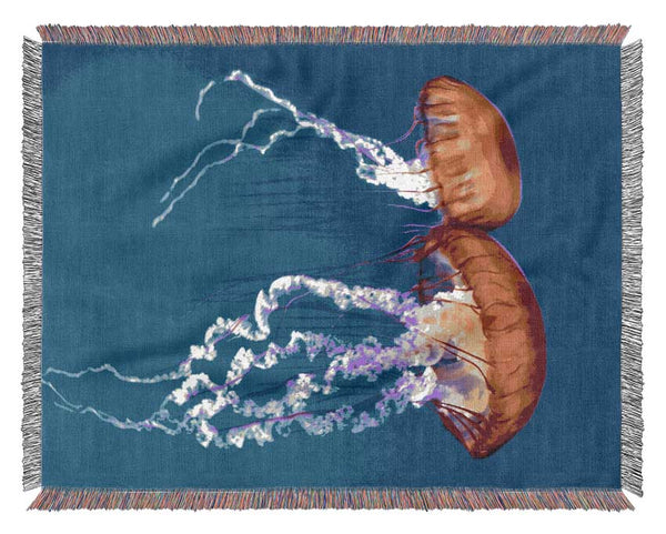 Stunning Jellyfish Woven Blanket