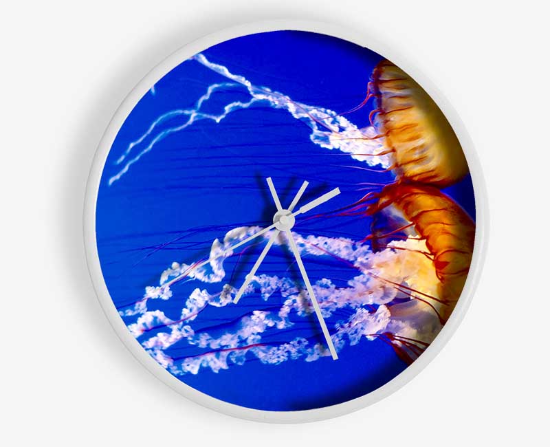 Stunning Jellyfish Clock - Wallart-Direct UK