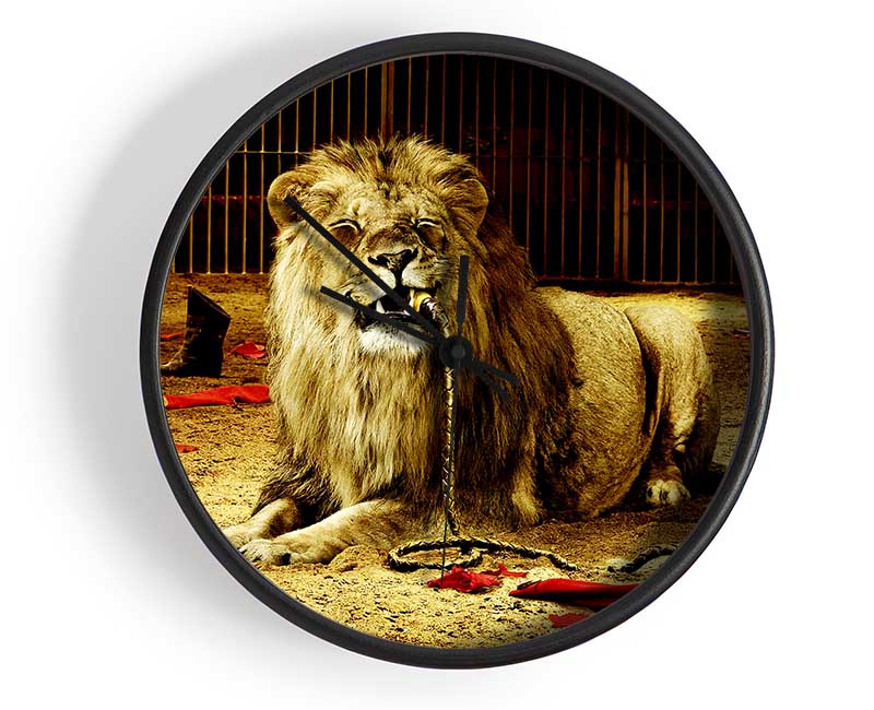 The Lion Tamer Clock - Wallart-Direct UK