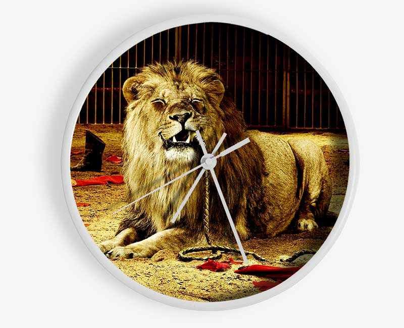 The Lion Tamer Clock - Wallart-Direct UK