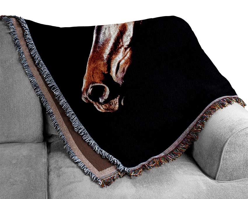 Twin Stallions Woven Blanket