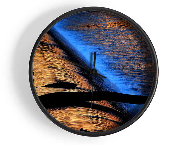 Water Flow 2 Clock - Wallart-Direct UK