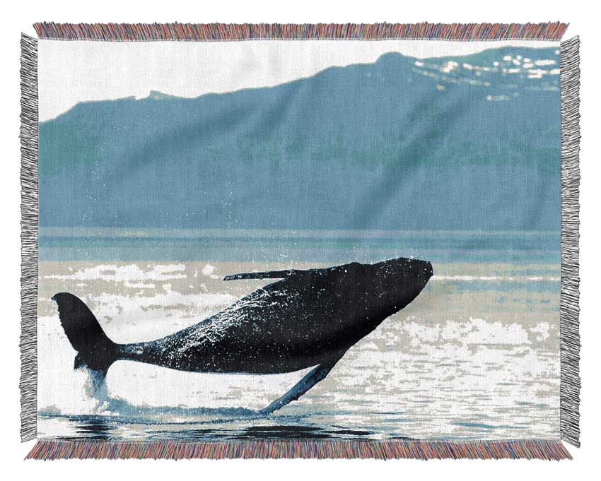 Whale Of A Time Woven Blanket