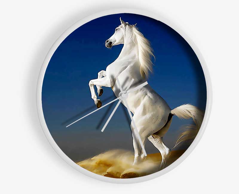 White Horse Stance Clock - Wallart-Direct UK