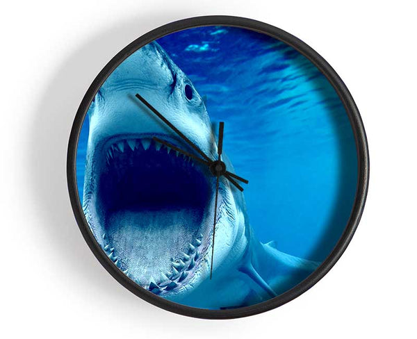 White Shark Teeth Clock - Wallart-Direct UK