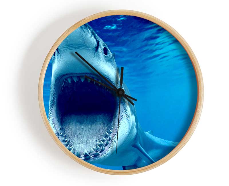 White Shark Teeth Clock - Wallart-Direct UK