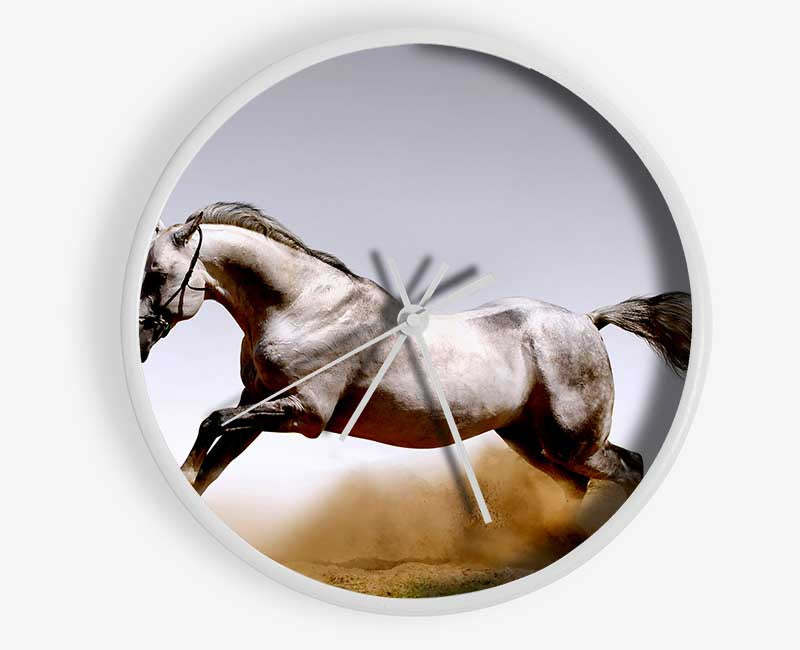 Wild Horse Running Clock - Wallart-Direct UK