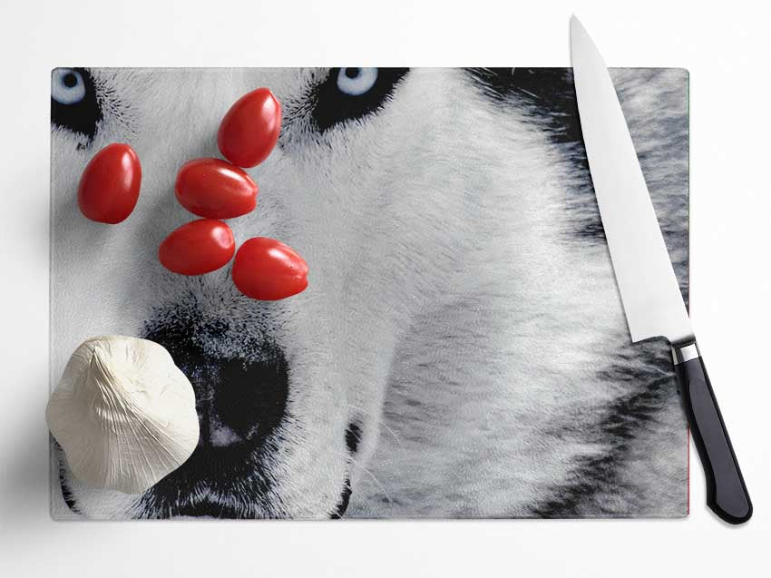 Wolf Eyes Glass Chopping Board