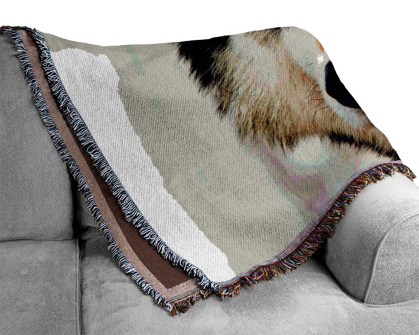 Wolf Glare Woven Blanket