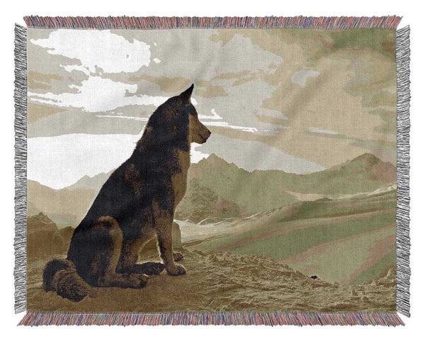 Wolf Mountain Woven Blanket