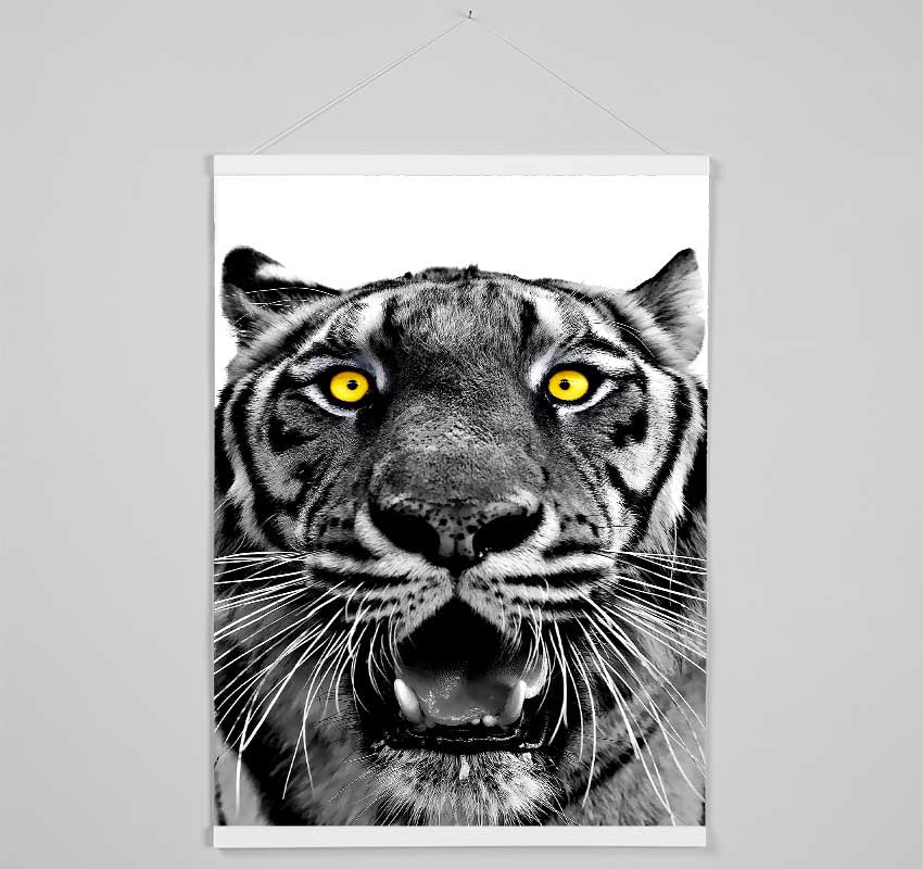 Yellow Tiger Eyes Hanging Poster - Wallart-Direct UK