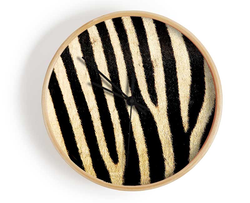 Zebra Pattern Clock - Wallart-Direct UK