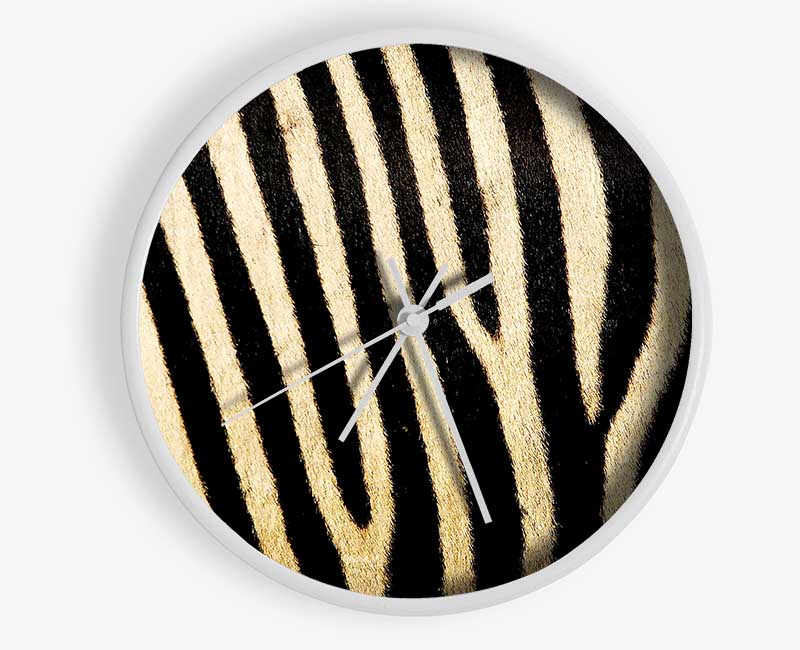 Zebra Pattern Clock - Wallart-Direct UK