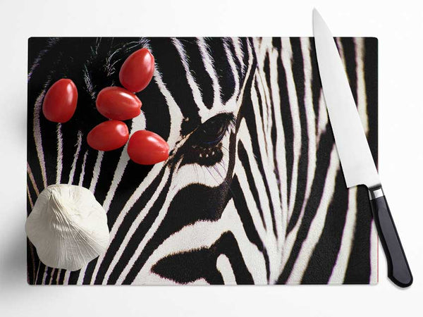 Zebra Stare Glass Chopping Board