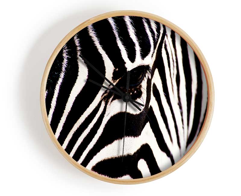 Zebra Stare Clock - Wallart-Direct UK