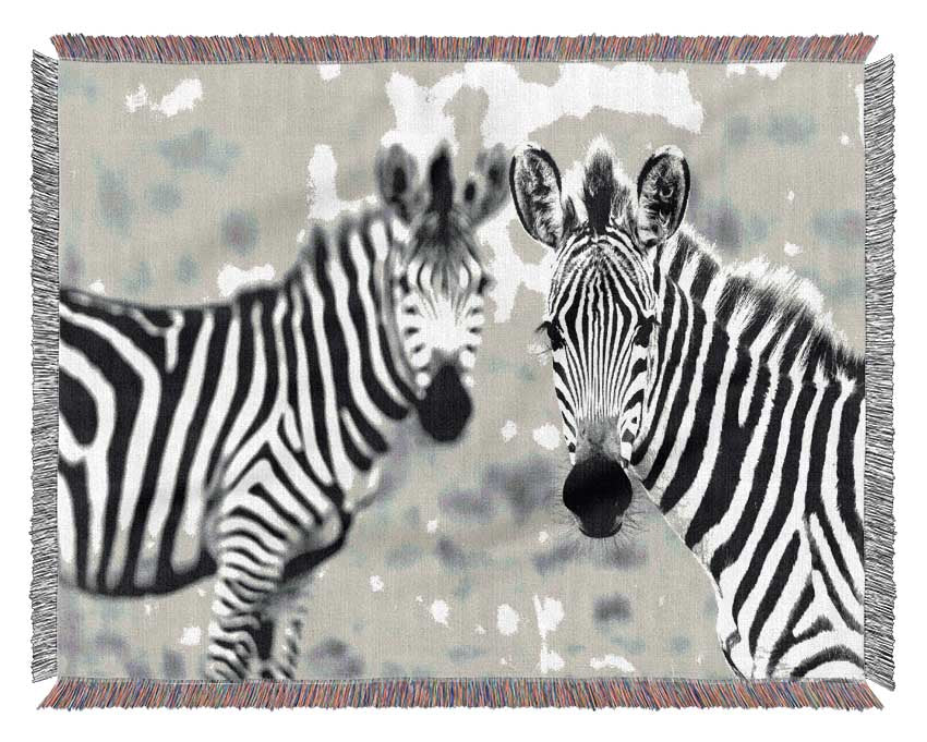 Zebra Twins Woven Blanket