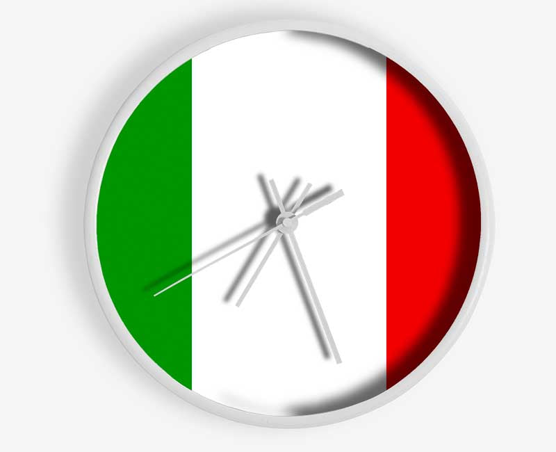 Flag Of Italy Clock - Wallart-Direct UK