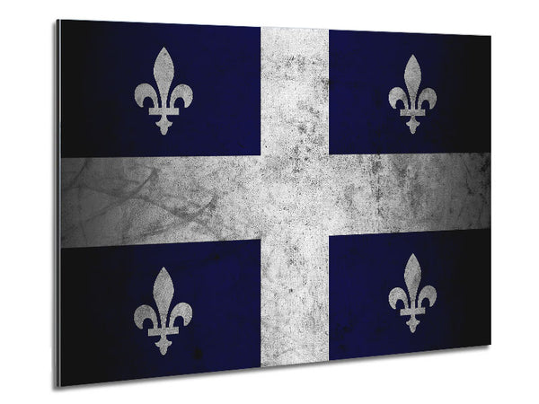 Quebec Grunge Flag