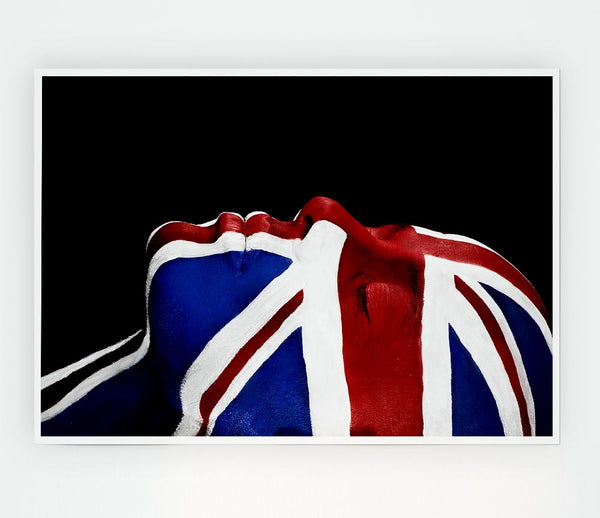 Face Of Britain Print Poster Wall Art