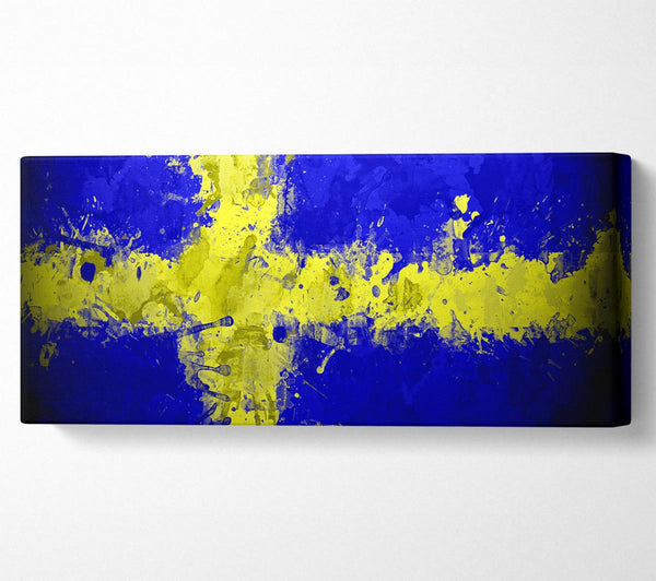 Sweden Grunge Flag