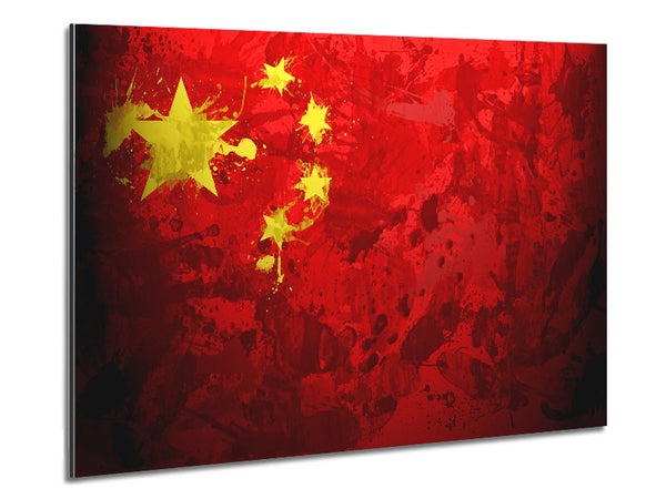 China Flag Grunge