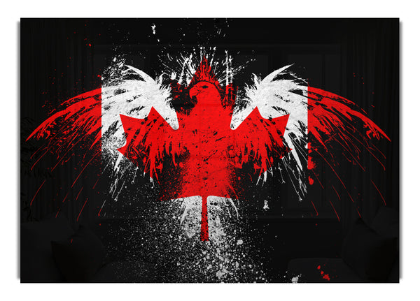 Canadian Eagle Flag