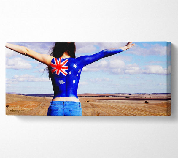 Australian Flag Woman