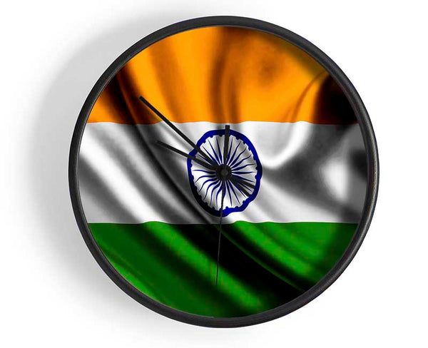 Indian Flag Clock - Wallart-Direct UK