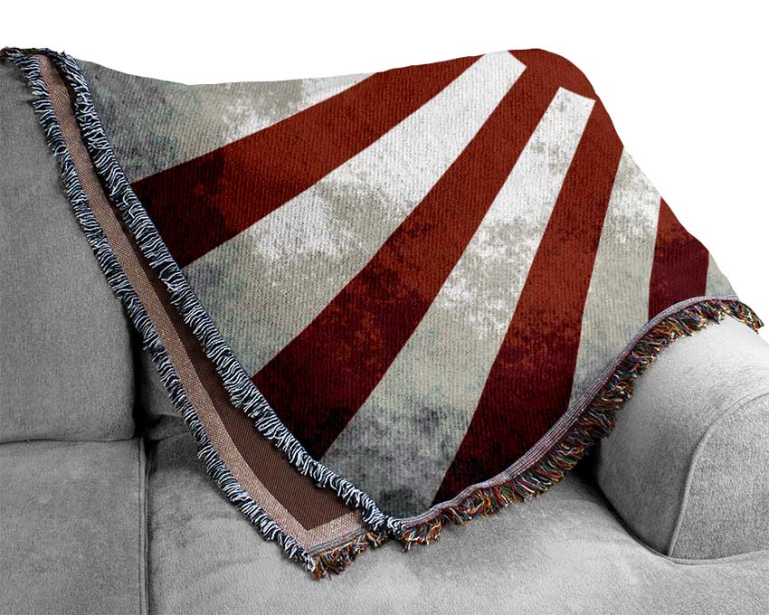 Japanese War Flag Woven Blanket