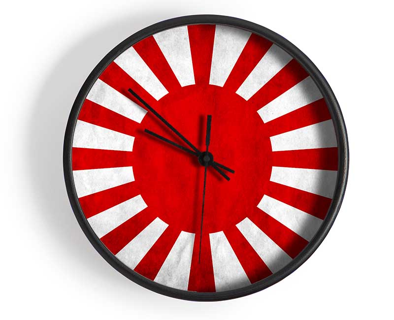 Japanese War Flag Clock - Wallart-Direct UK