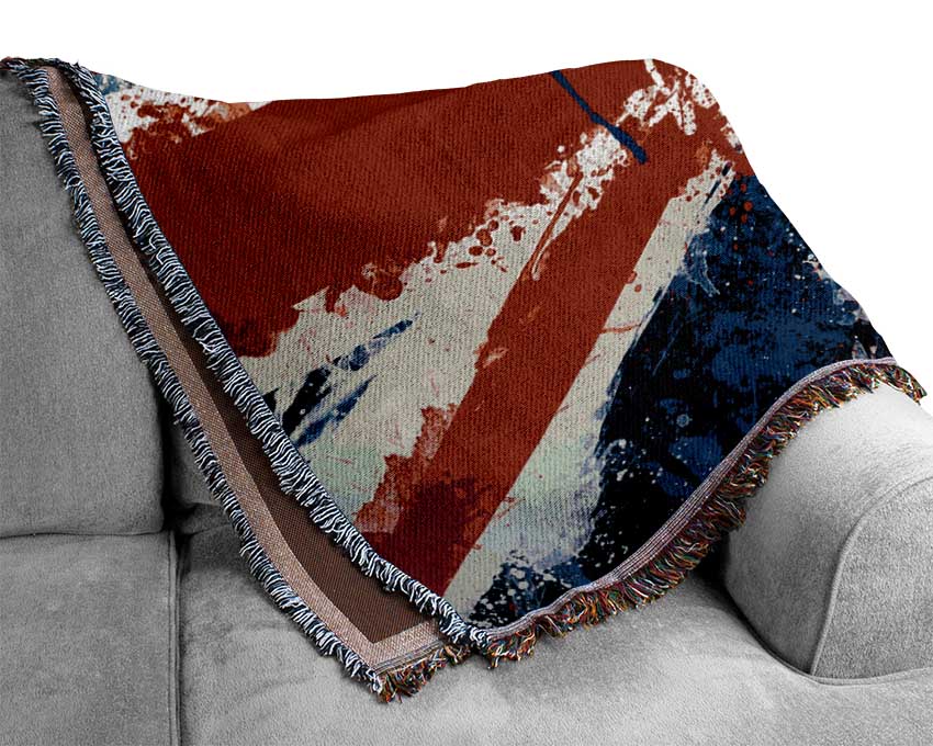 Uk Flag Woven Blanket