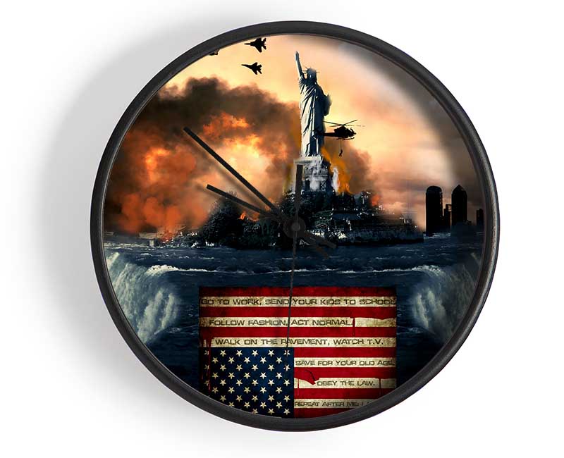 American Liberty Clock - Wallart-Direct UK