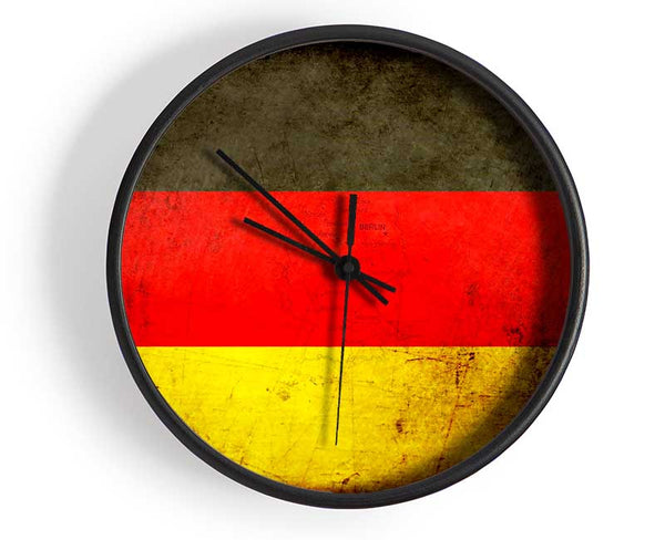 Germany Flag Grunge Clock - Wallart-Direct UK