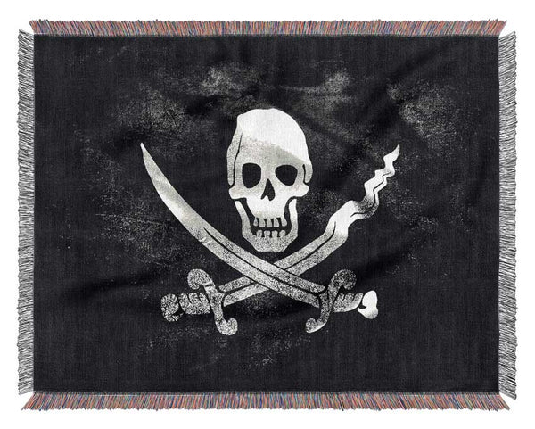 Skull And Crossbone Woven Blanket