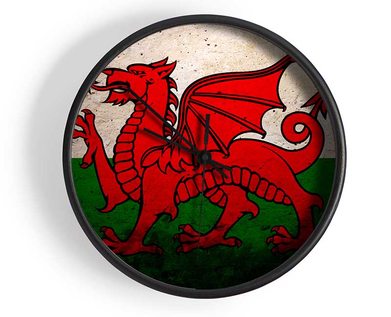 Dragon Of Wales Clock - Wallart-Direct UK