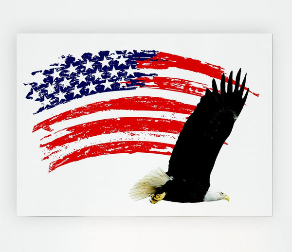 Eagle Freedom Print Poster Wall Art