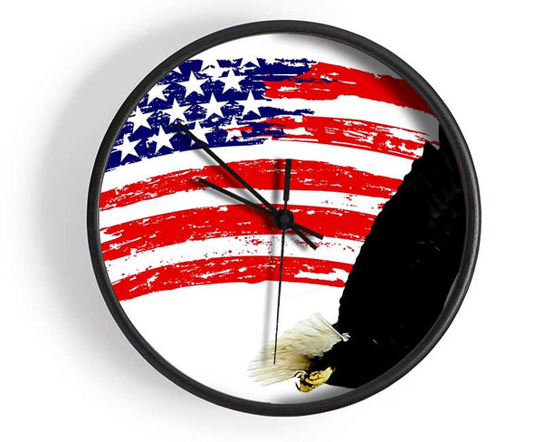 Eagle Freedom Clock - Wallart-Direct UK