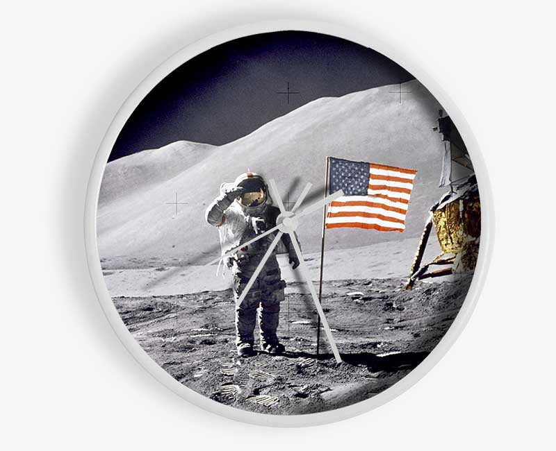 David Scott Gives Salute Clock - Wallart-Direct UK