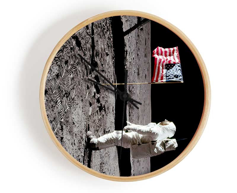 Buzz Salutes The American Flag Clock - Wallart-Direct UK