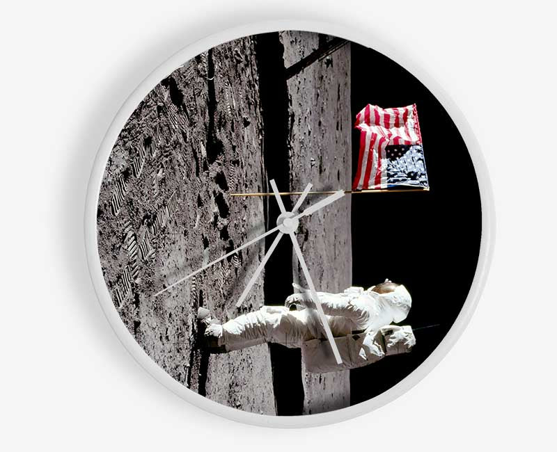 Buzz Salutes The American Flag Clock - Wallart-Direct UK