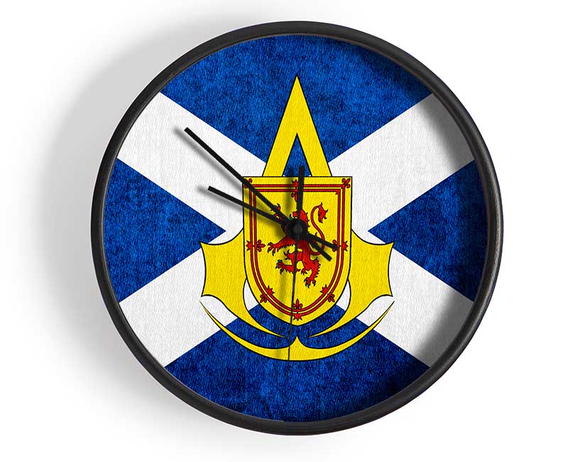 Scottish Guild Flag Clock - Wallart-Direct UK